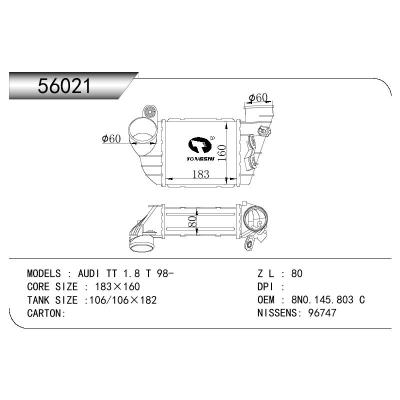 For AUDI AUDI TT(98)1.8I OEM:8N0.145.803.C/8N0145803C