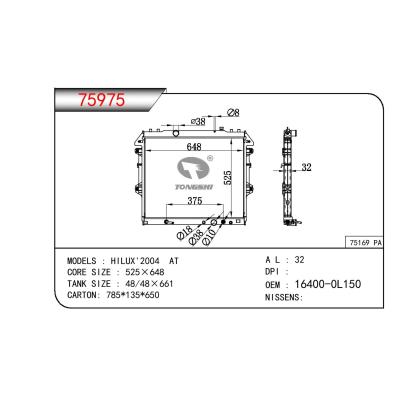 For TOYOTA HILUX 2004 AT OEM:16400-0L150