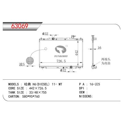 For CHINESE CAR  HAVAL  H6 DIESEL