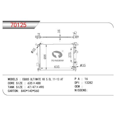 For HYUNDAI EQUUS ULTIMATE V8 5.0L