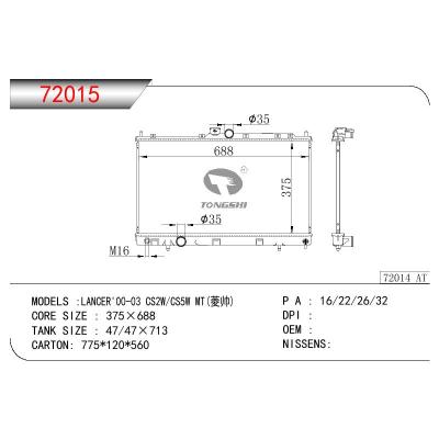 For MITSUBISHI LANCER CS2W/CS5W