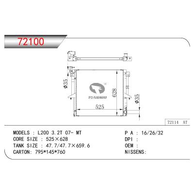 For MITSUBISHI L200