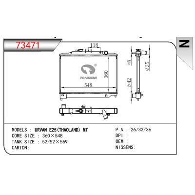 For NISSAN URVAN E25(THAOLAND)