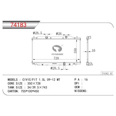 For HONDA CIVIC/FIT 1.5L