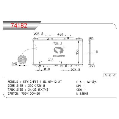 For HONDA CIVIC/FIT 1.5L