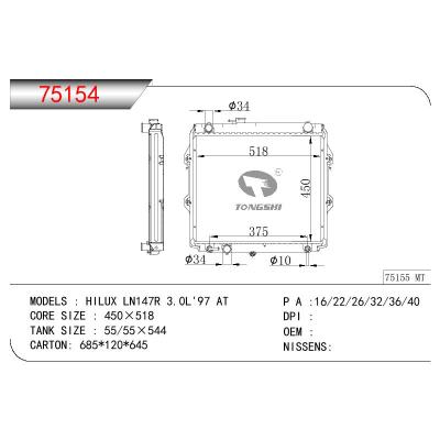 For TOYOTA HILUX LN147R 3.0L