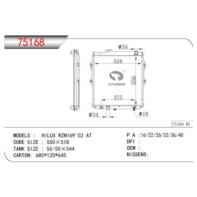 For TOYOTA HILUX RZN169