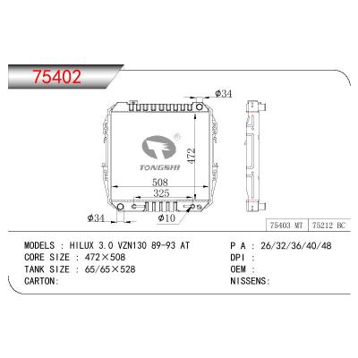 For TOYOTA HILUX 3.0 VZN130