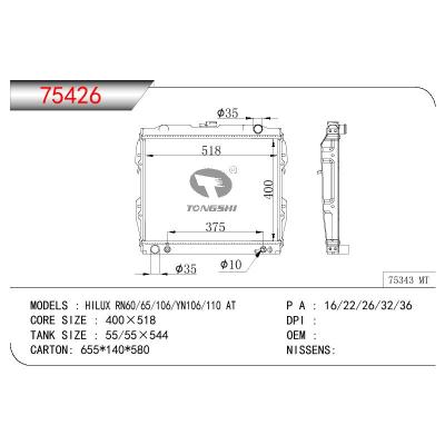 For TOYOTA HILUX RN60/65/106/YN106/110