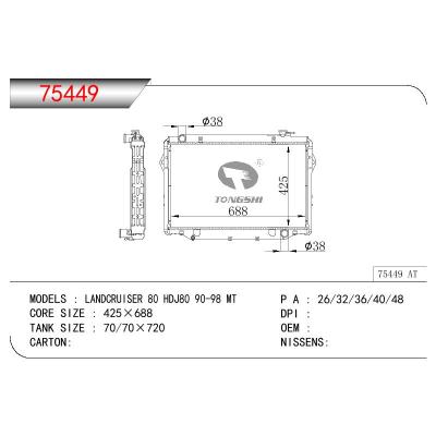 For TOYOTA LAND CRUISER PRADO 80 HDJ80 OEM:16400-17021/16400-17240/1640017021/1640017240