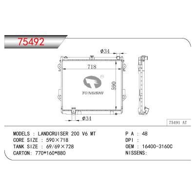 For TOYOTA LANDCRUISER 200 V6 OEM:16400-3160C/164003160C