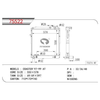 For TOYOTA COASTER 97-99 BB40-3B