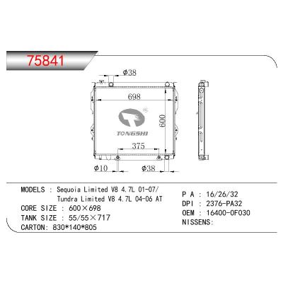 For TOYOTA SEQUOIA LIMITED V8 4.7L/TUNDRA LIMITED V8 4.7L OEM:16400-0F030/164000F030