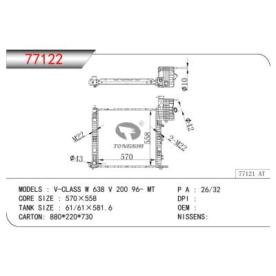 For BENZ V-CLASS W 638 V 200 OEM:638 501 33 01