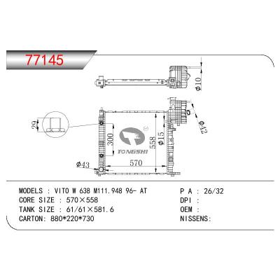 For BENZ V-CLASS W 638 VITO W 638 M111.948