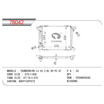 For FORD THUNDERBIRD LX V6 3.8L OEM:E95H8005AC