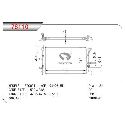 For FORD ESCORT 1.4CFI OEM:422100-002B