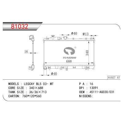 For SUBARU LEGCAY BL5 OEM:45111-AG030/45111-AG031/45111AG030/45111AG031