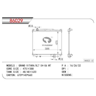 For SUZUKI GRAND VITARA/XL7