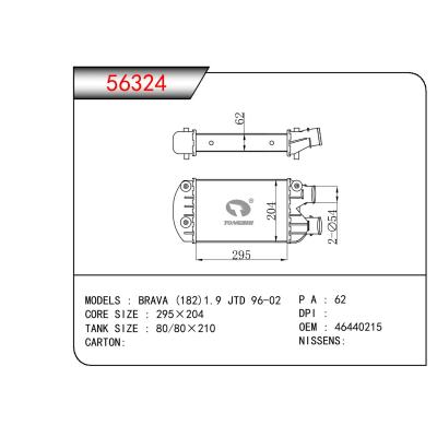 For FIAT BRAVA (182)1.9 JTD OEM:46440215