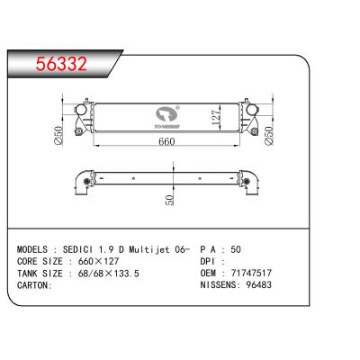 For FIAT SEDICI 1.9 D MULTIJET/SUZUKI SX4 (EY/GY) 1.9 DDIS OEM:71747517