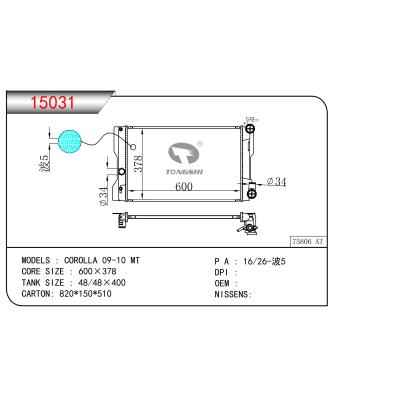 For  COROLLA 09-10 MT Radiator