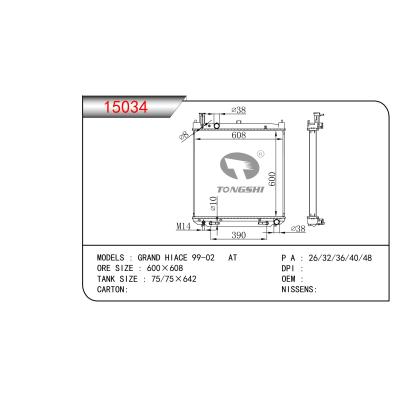 For GRAND HIACE 99-02 AT Radiator