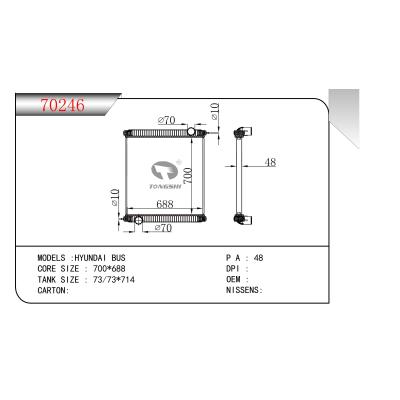 For HYUNDAI BUS Radiator