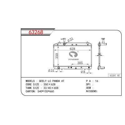 FOR GEELY LC PANDA AT RADIATOR