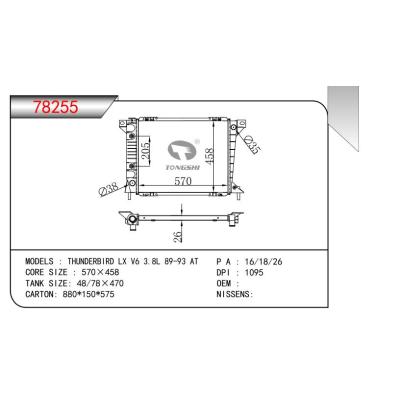 FOR THUNDERBIRD LX V6 3.8L 89-93 AT RADIATOR