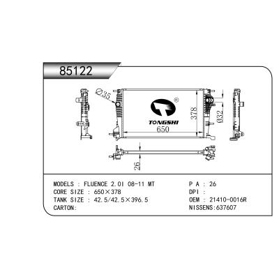 FOR  FLUENCE 2.0I 08-11 MT RADIATOR