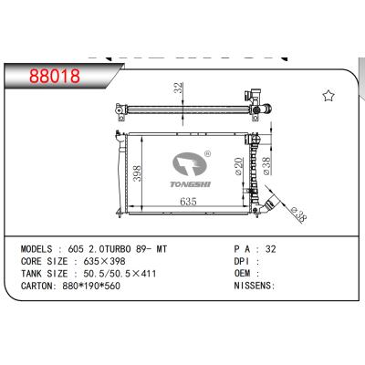 FOR 605 2.0TURBO 89- MT RADIATOR