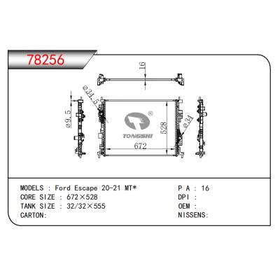 FOR Ford Escape 20-21 MT* RADIATOR