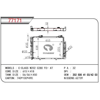 FOR C-CLASS W202 C280 93- AT RADIATOR