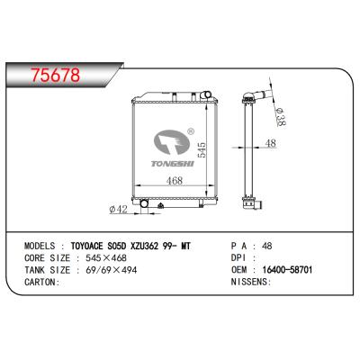 FOR TOYOACE SO5DXZU362 99- MT RADIATOR