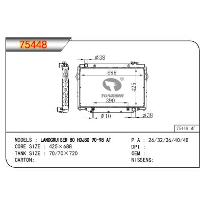 FOR LANDCRUISER 80 HDJ80 90-98 AT RADIATOR