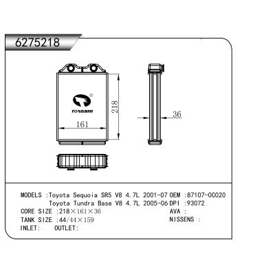 FOR Toyota Sequoia SR5 V8 4.7L 2001-07  Toyota Tundra Base V8 4.7L 2005-06 HEATER