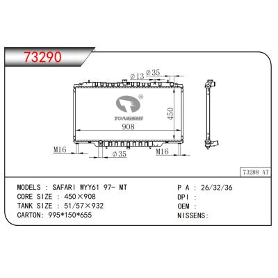 FOR SAFARI WYY61 97- MT RADIATOR