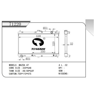 FOR MAZDA AT RADIATOR