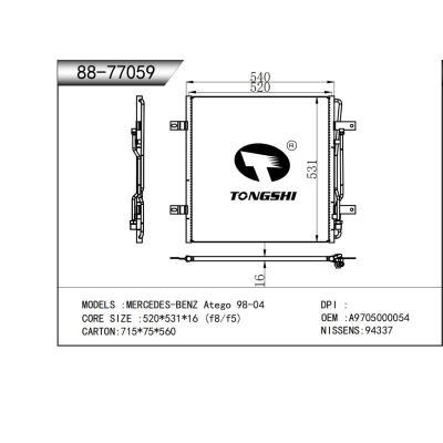 FOR MERCEDES-BENZ Atego 98-04 CONDENSER