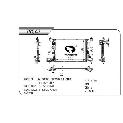 FOR GM,DODGE CHEVROLET ONIX III 23- MT* RADIATOR