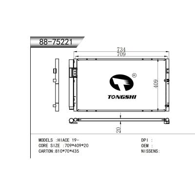 FOR HIACE 19- CONDENSER