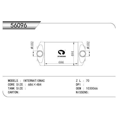 For INTERCOOLER INTERCOOLER OEM:1030066