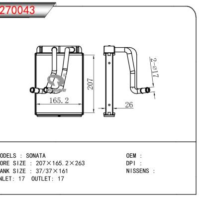 For HYUNDAI SONATA