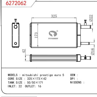 For MITSUBISHI mitsubishi prestige euro 5