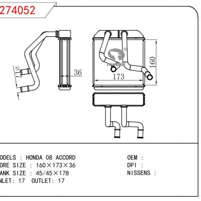 For HONDA HONDA 08 ACCORD