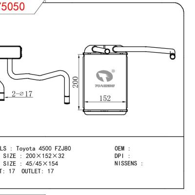 For TOYOTA Toyota 4500 FZJ80