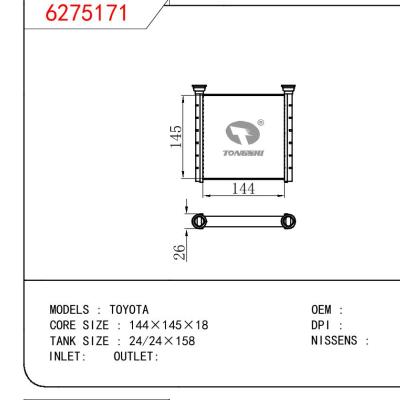 For TOYOTA TOYOTA