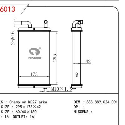 For ISUZU Champion MD27 arka OEM:388.889.024.001