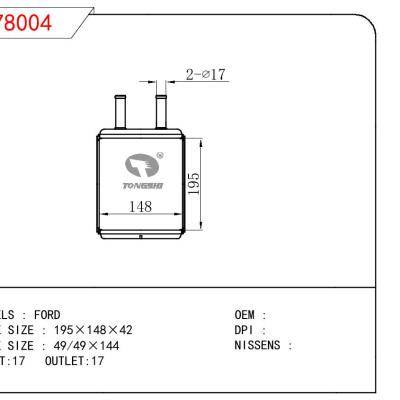 For FORD HEATER